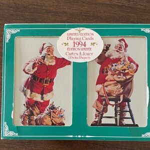 Vintage Coca Cola Nostalgia Playing Cards - Red and White sealed